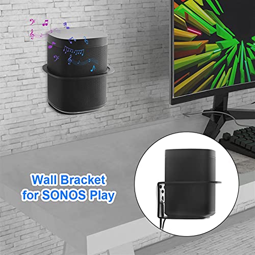 Spreker Wall Mount Wireless Intelligent Luidspreker Wall Mount Rack voor SONOS Speel 1 één metalen houder beugel met… - Image 8