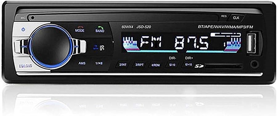 Bluetooth Car Stereo, 4 x 60W Car Audio FM Radio, MP3 Player USB / SD / AUX Hands Free Calling with Wireless Remote Control