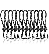 12 Stück Spanngummi mit Haken, 16cm Planenspanner mit Spiralhaken, Expanderhaken, Expanderschling...