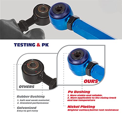 Ksp Rear Camber Arms/Kits, Adjustable Toe -2.00° To +2.00° Camber -3.00° To +3.00° Suspesnion Arm Fits 350Z 370Z Altima G35 G37 Sedan Coupe #TOP1