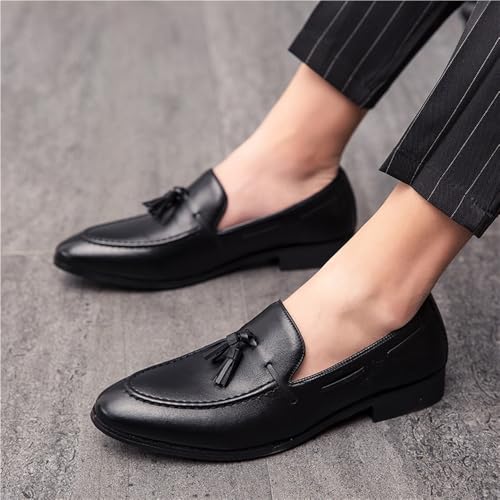 Mens Tassel Boat Loafers Breathable Shoes Lightweight Slip Resistant Anti-Slip Casual Slip-ons for Business Outdoors Wedding2