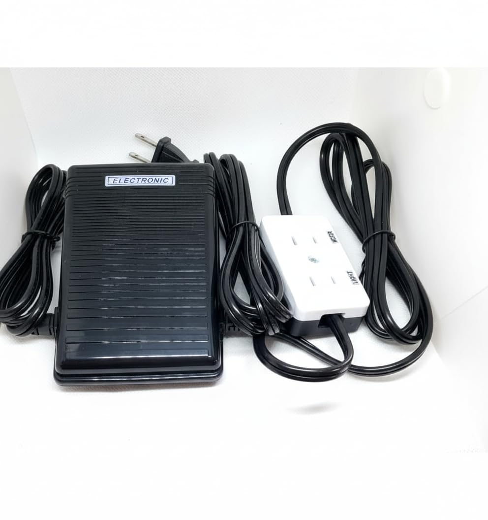 Pedal de control de pie universal para máquina de coser con motor y bloque de luz FC-143 | Controlador de potencia de repuesto para Brother Singer Janome