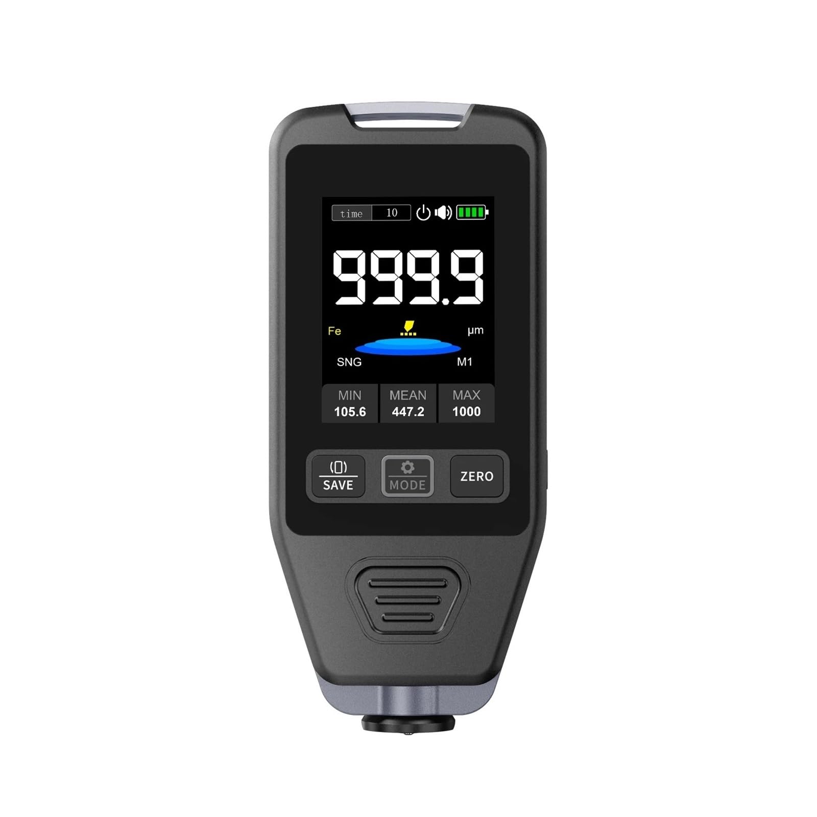 LNHHG Paint Thickness Gauge, Coating Thickness Gauge 0-1400um Fe nFe +Zn Electroplate Metal & Putty Powder