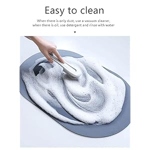 Sixty8 Soft Silicone Bathroom Mat Diatomite Door Mat Anti-Slip Bath Mat Quick Drying Absorbent Mat for Home and Kitchen (40 x 60 cm) - Color as per Availability (A)