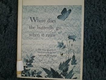 Hardcover Where does the butterfly go when it rains Book