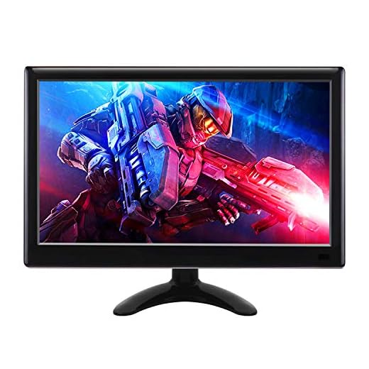 WHOLEV 12 Inch IPS Small HDMI Monitor 1920×1080 FHD Color Display Screen with USB HDMI VGA AV BNC Input, Remote Control, 178° Wide Angle, for Computer TV Raspberry Pi, Built-in Speaker