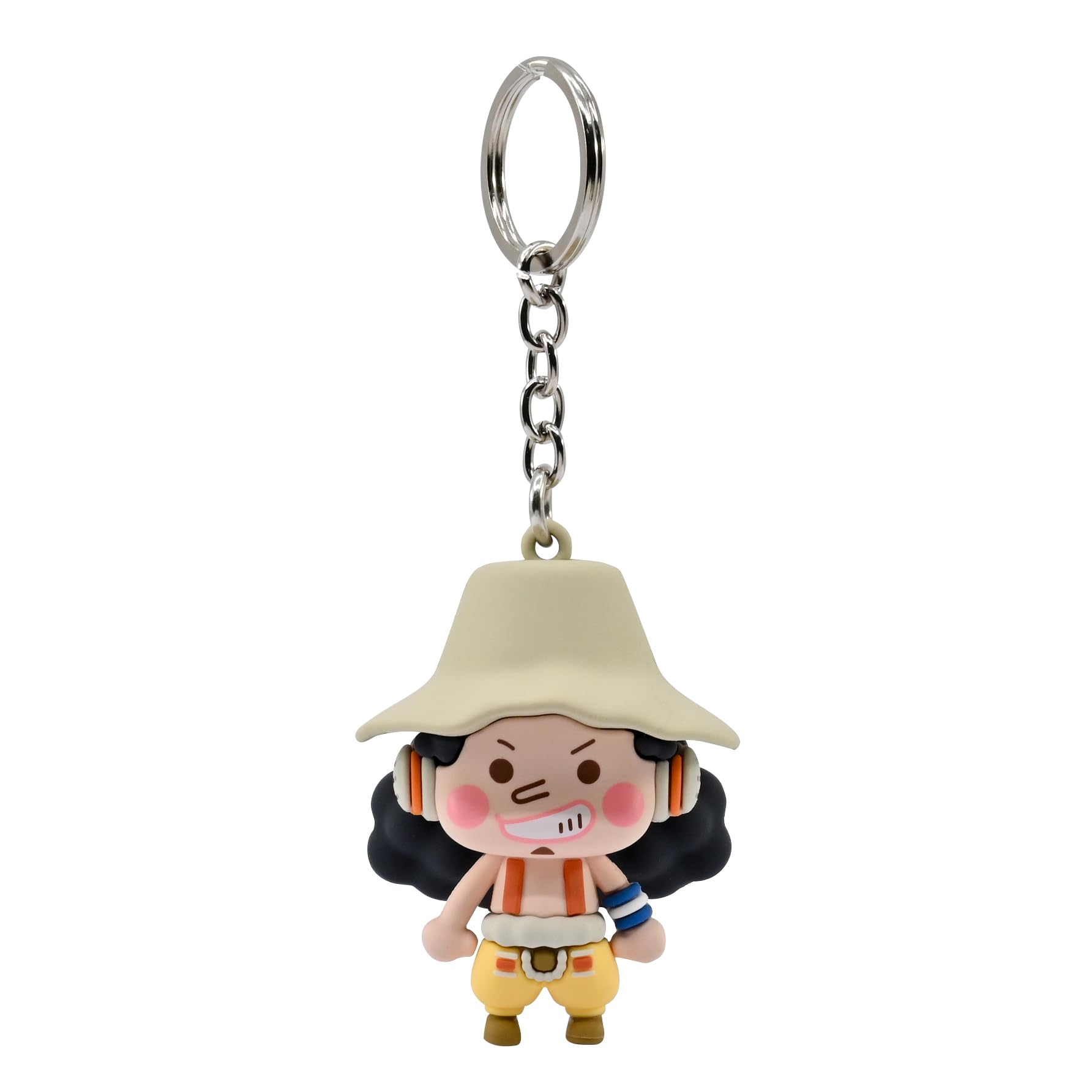 YuMe One Piece Keychain - Usopp, Multicolor, 5.5 cm x 4.6 cm x 4.5 cm