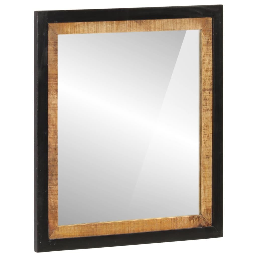 Juego de muebles de baño de hierro y madera maciza de mango (3