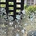 Niviy Window Film Floral Decorative Window Privacy Film 12 x 78.7 inches Front Door Glass Privacy Film Vinyl Non-Adhesive Stained Glass Renter Friendly Window Cling