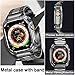 MioHHR Stainless Steel Band and Case Compatible with Apple Watch Band 49mm, Men Metal Protective Bumper Cover for iWatch Series Ultra 3/2/1, Space Gray