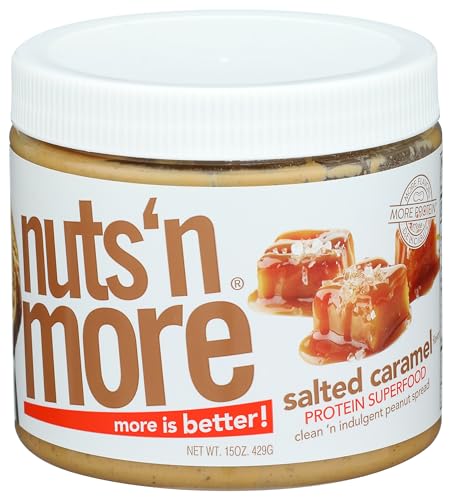 Nuts N More, Peanut Butter Salted Caramel, 16 Ounce
