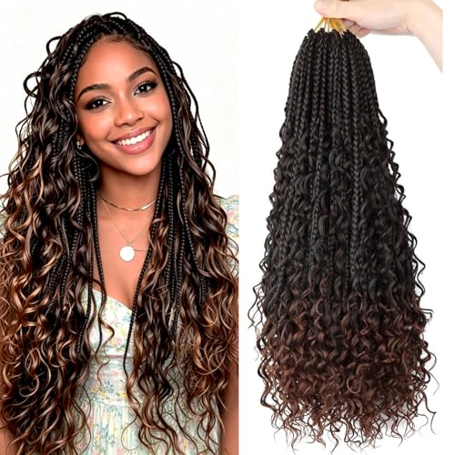 LYCSOU Goddess Box Braids Crochet Hair 20 Inch