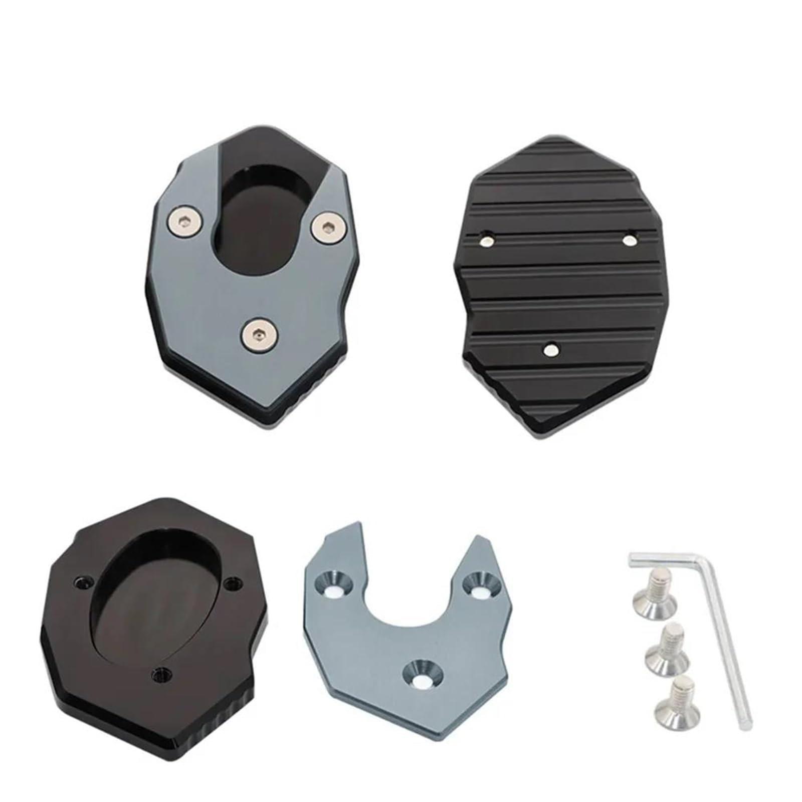 Piastra Di Supporto Laterale Per Cavalletto Moto Per KAWASAKI Per VERSYS 300 1000 Per X300 X250(Black)