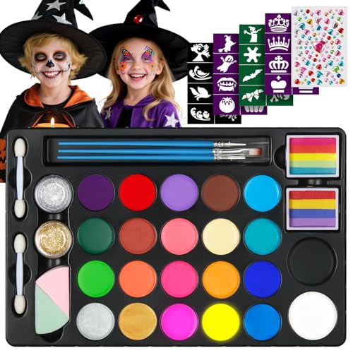 Face Painting Kit for Kids - 24 Color Water Based