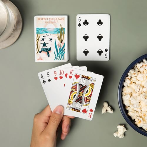 Baraja de cartas poker Lantern Press 52 cartas miniatura 2