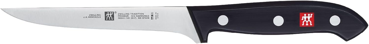 ZWILLING Tradition 5.5-inch Boning Knife | Full Tang | Made in Europe | 3‐Rivet Handle |