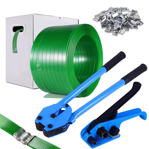 WCM Strapping Banding Strapping Kit, Pallet Strapping Kit, Packaging Banding Tool with 5/8