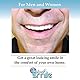 Instant Smile Comfort Fit Flex Kosmetische Zähne, strahlend weißer Farbton, komfortables oberes Veneer, 1 Größe passt den meisten