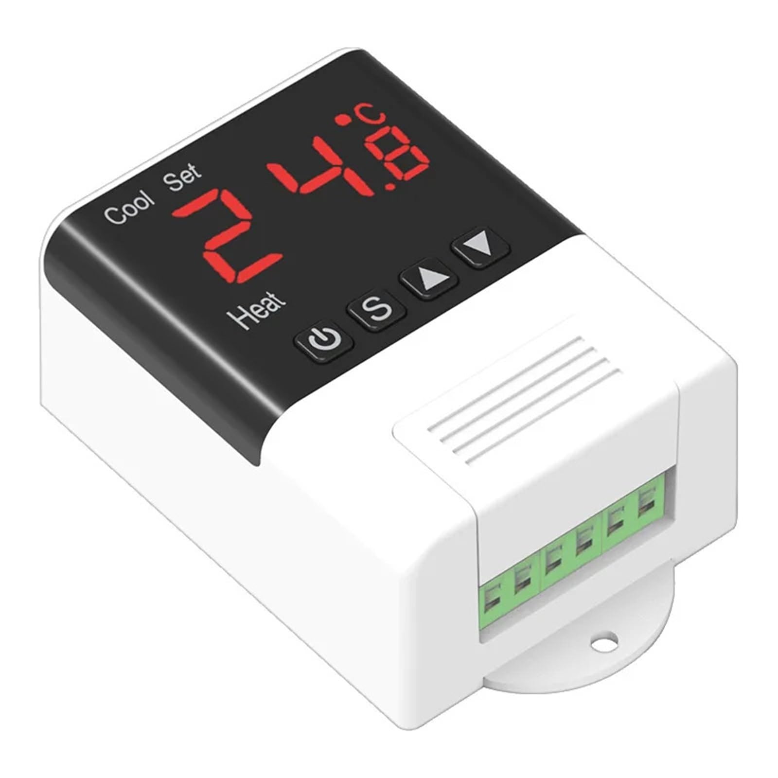 Inteligentny regulator temperatury AC 110-220 V, górny termoregulator z czujnikami NTC 1M, chłodzenie i ogrzewanie z automatycznym przełączaniem