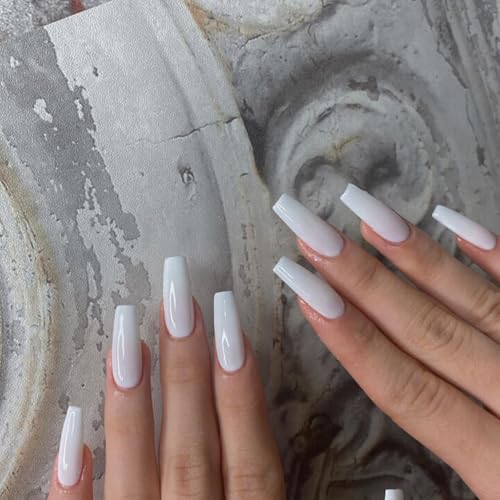 Press on Nails Medium Length Acrylic Fake Nails Coffin Press ons ...