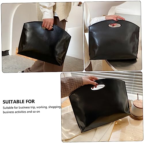 GALPADA Retro Pu Leather Briefcase for Women Portable Laptop Bag Stylish Tote for Business Travel Large Capacity Handbag for Work Shopping Daily Use3