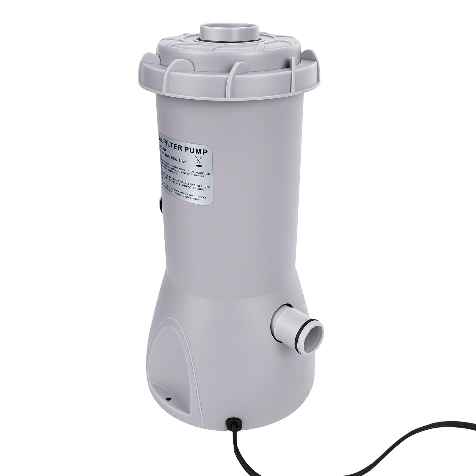 Dilwe Pompa Filtro per Piscine Fuori Terra 1000 GPH, Potente Pompa a Cartuccia per Piscine con Cornice
