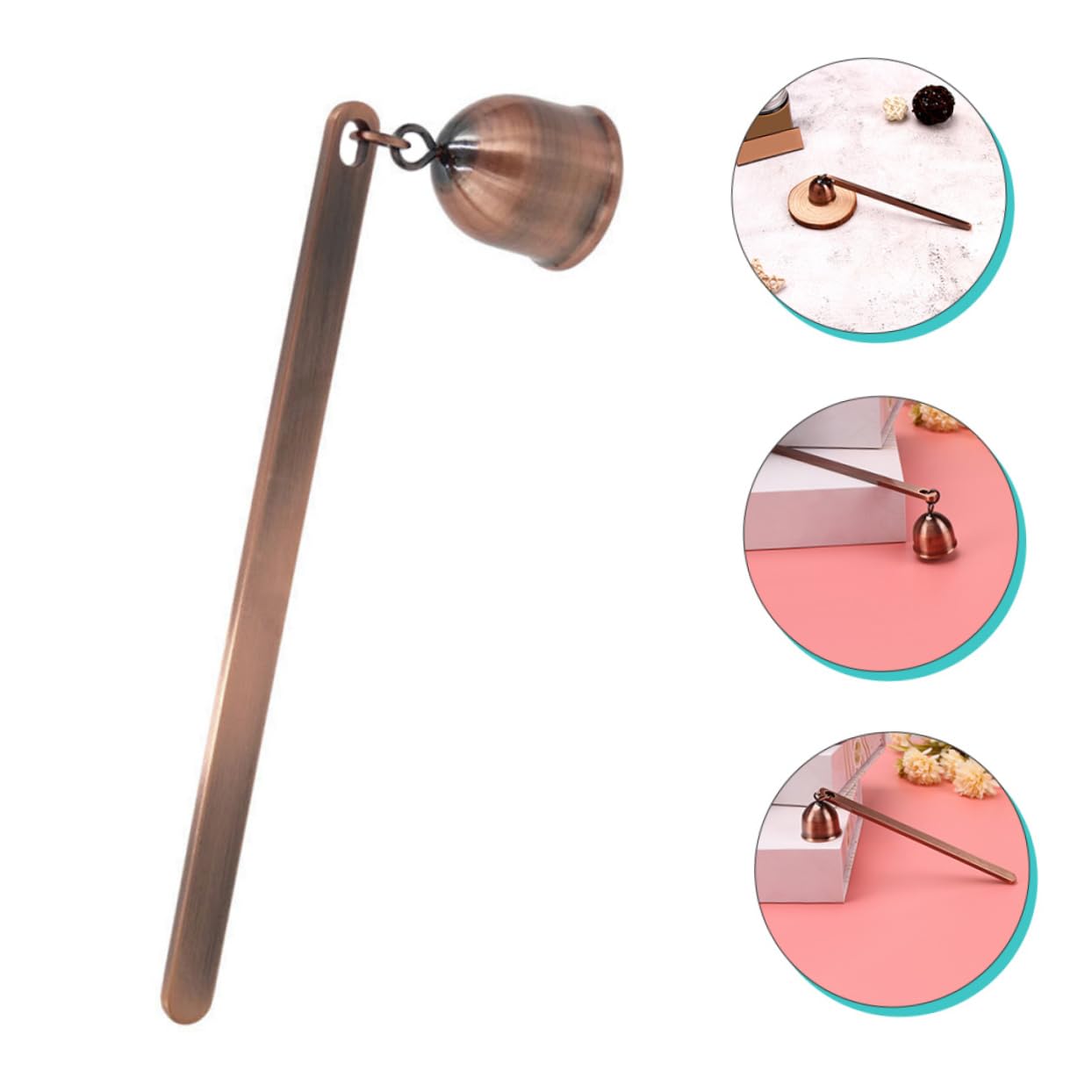 Ciieeo Candle Snuffer Long Candle Extinguisher Tool Elegant Design for Extinguishing for Home Decor and Aromatherapy