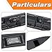 Black Rear Trunk Hatch Handle with Lamp/Tailgate Trim Lid Trunk Liftgate Pull Handle Compatible with BMW Mini Cooper R56 R57 Series 2005-2015, Replaces# 51132753603.Backhatch Release Handle(Black)