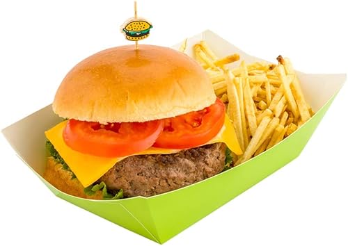 Vista 75 de Restaurantware Papel de periódico Bio Boat - 3" x 2" x 1" - Caja de 50 unidades Newsprint