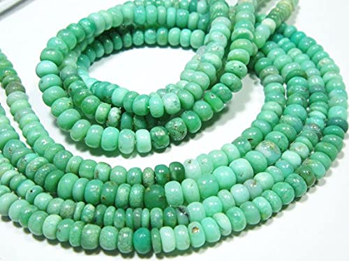 Rondelles de chrysoprase AA 5mm sur fil de 42cm pour sublimer vos ateliers créatifs de joaillerie