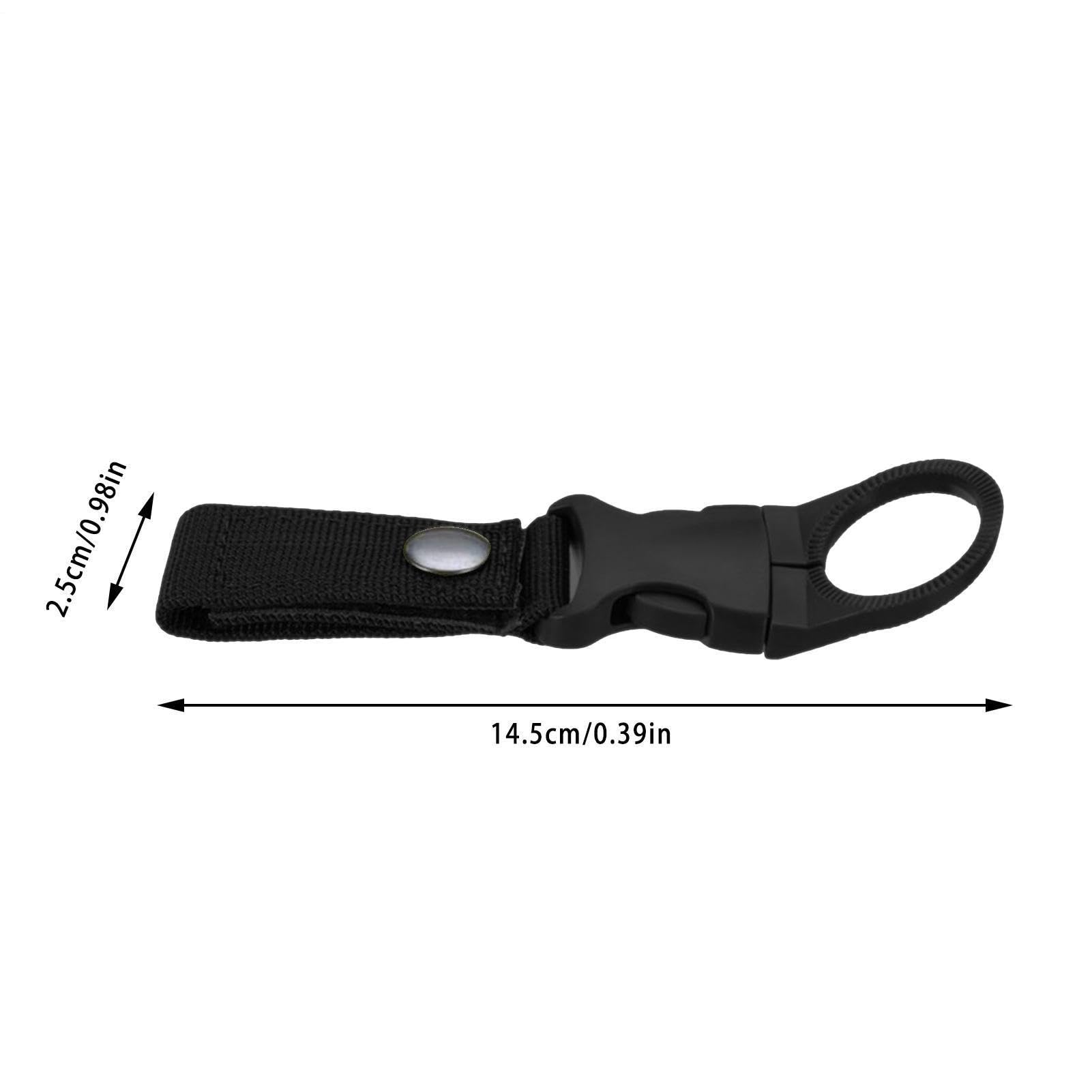Generico Gancio Bottiglia - Fibbia Appesa | Supporto Portatile Borraccia | Anello Porta Bevande per Zaino, Cintura, Sacca da Golf, Moto, Silicone Resistente, Trekking E Campeggio, Moschettone Incluso