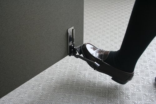 ノムラテック ペダル式ドアストッパー ダークグレー N-2422 [4]