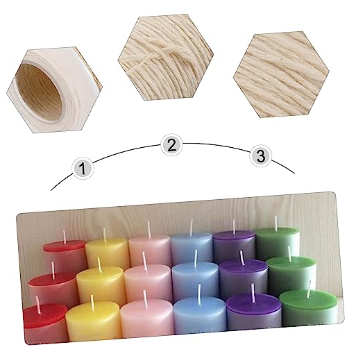 4 rollos de mechas de algodón para hacer velas miniatura 4