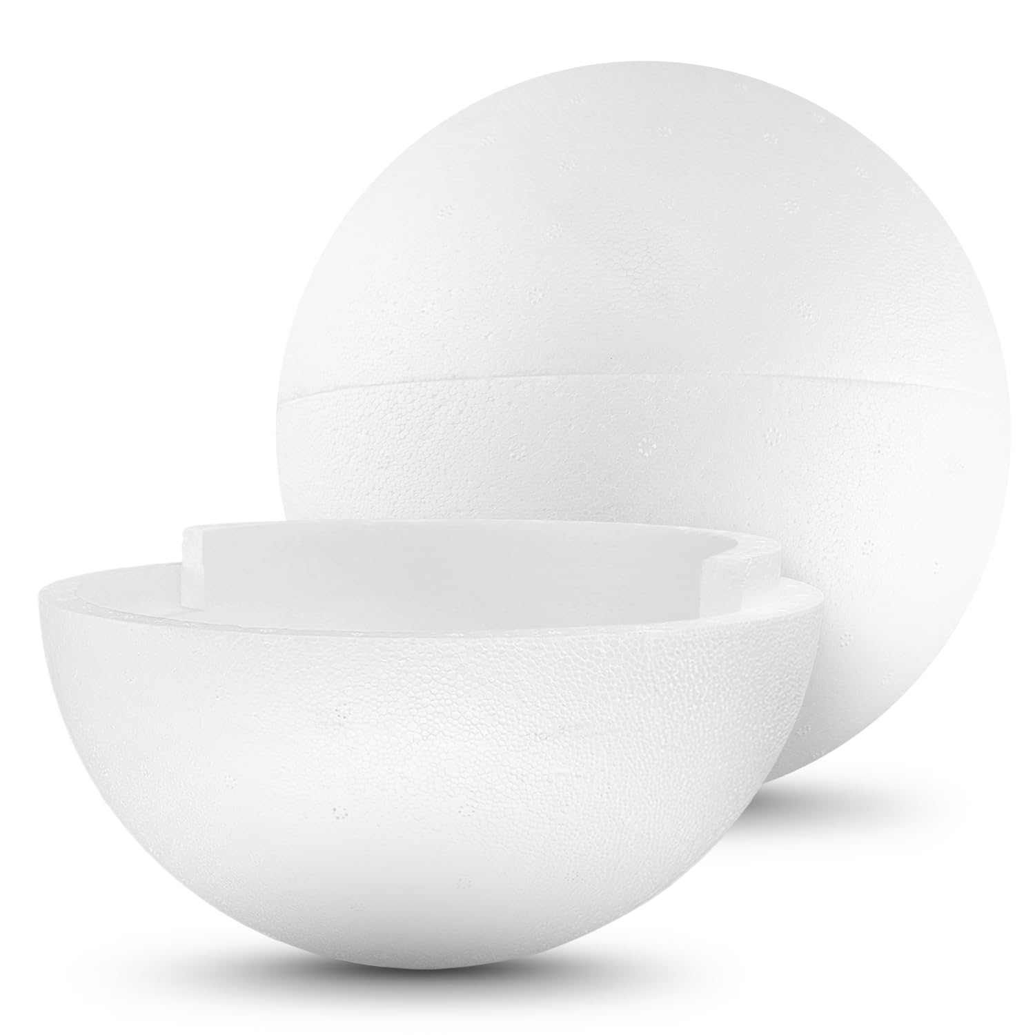 Netuno White 1 Divisible Polystyrene Ball 20 Cm 7.87 In Foam Craft Sphere Diy Christmas Ornaments Handmade Decorations