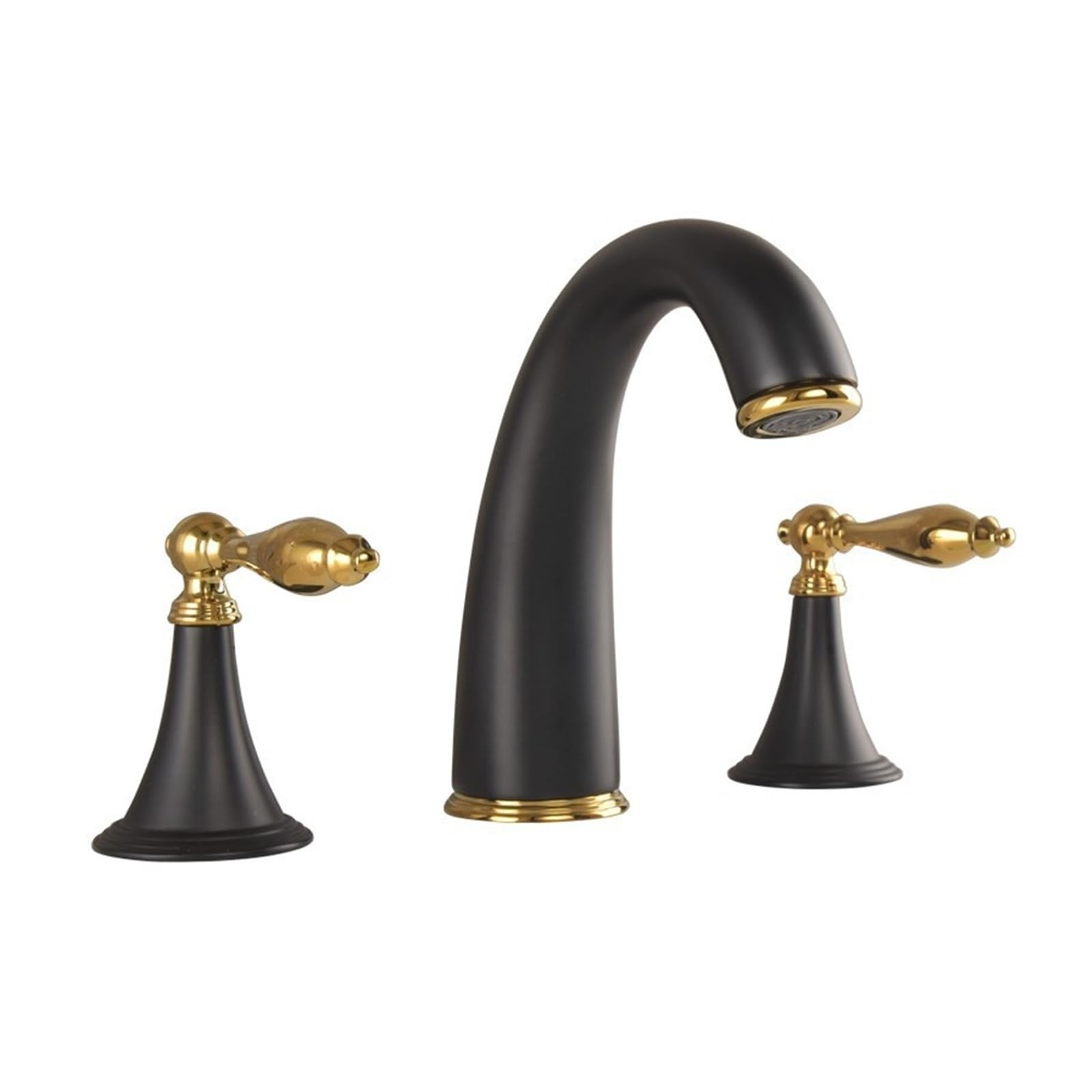 Mélangeur de lavabo chaud et froid 3 trous style européen