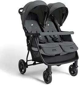 Carrinho de Bebê Para Gêmeos Estrella Chumbo Ebony - Joie
