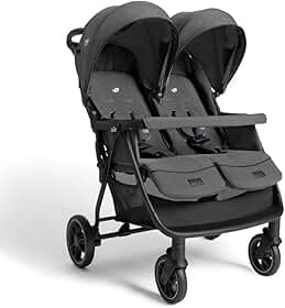 Carrinho de Bebê Para Gêmeos Estrella Chumbo Ebony - Joie