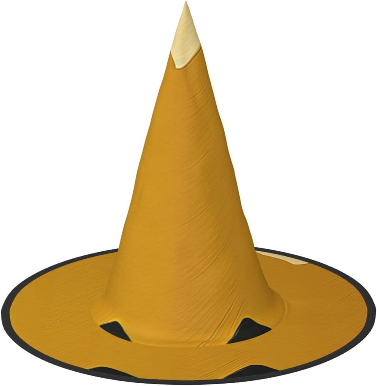 Women's Witch Hat Oversized Witches Hats Mustard Yellow and Black Halloween Wizard Hat Party Cosplay Costume Accessory