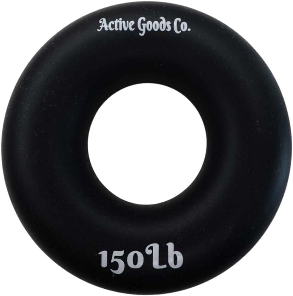 ActiveGoodsCo Hand & Forearm Exerciser - Single ring or Set, Resistance 10-120Lb, Diameter 2.5-3,5in. Visit to see more options (150Lb Single Ring Diameter 3.5in)