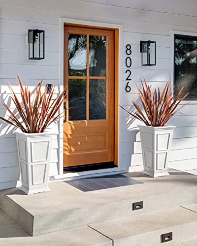 Veradek Brixton Tall Planter - 2 Pack (28 Inch, White) #TOP5