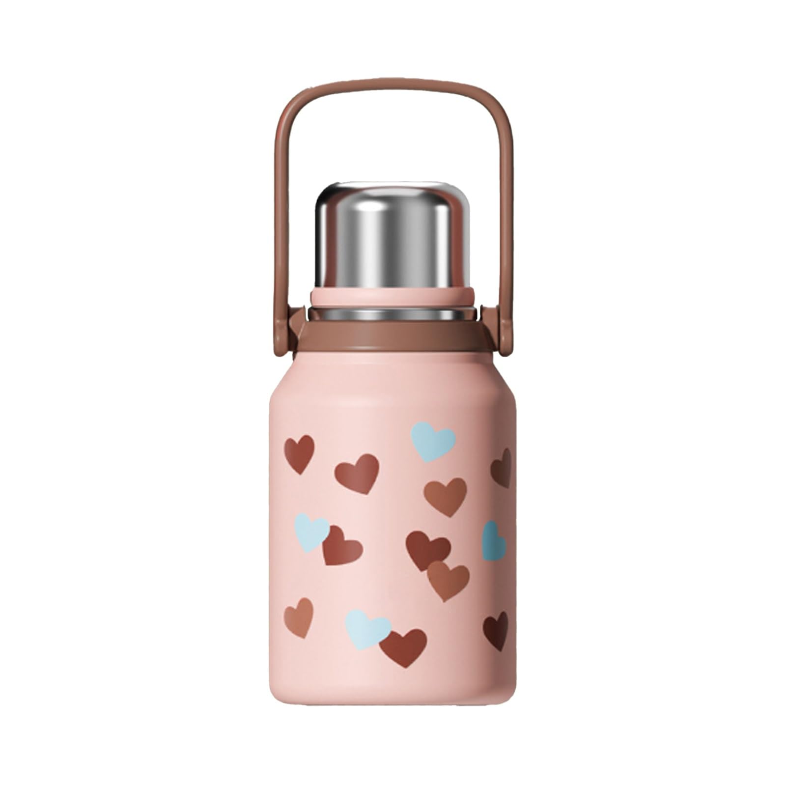 1000ml / 34oz, Taza Acero Inoxidable, Termos para Cafe, Sellado y A Prueba de Fugas, Práctico, Portátil e Ideal para Regalar(Pink)