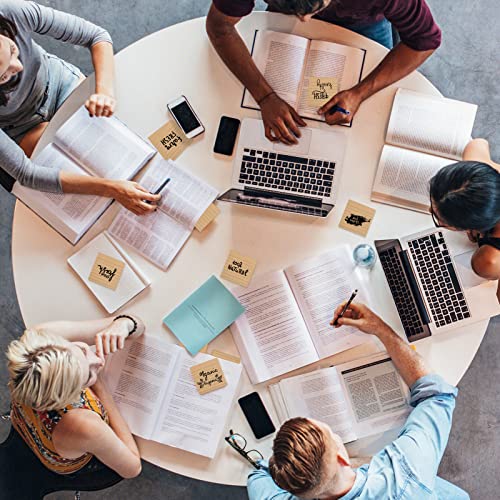 Eoout 8 Pads Kraft Lined Sticky Notes 3X3 Inches Self-Stick Note Pads, 100 Sheets/Pad, Super Adhesive Memo Pads, Brown Sticky Notes, Easy To Post Notes For Study, Works, And Daily Life #TOP5