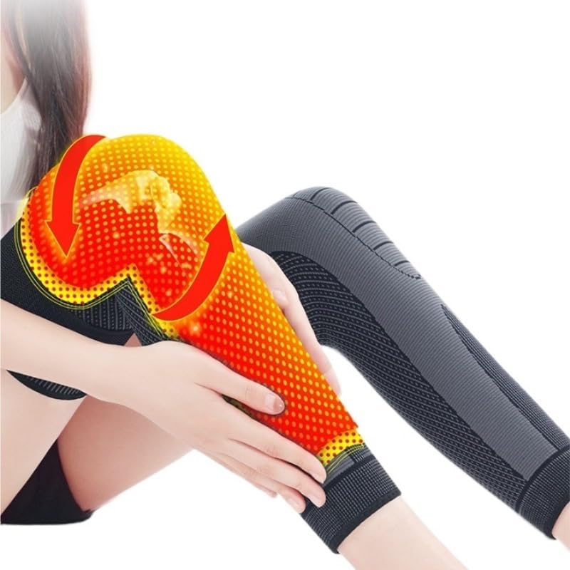 Extended Winter Protective Sleeves Men Women with Fleece Straps Knee Pads for Warmth
