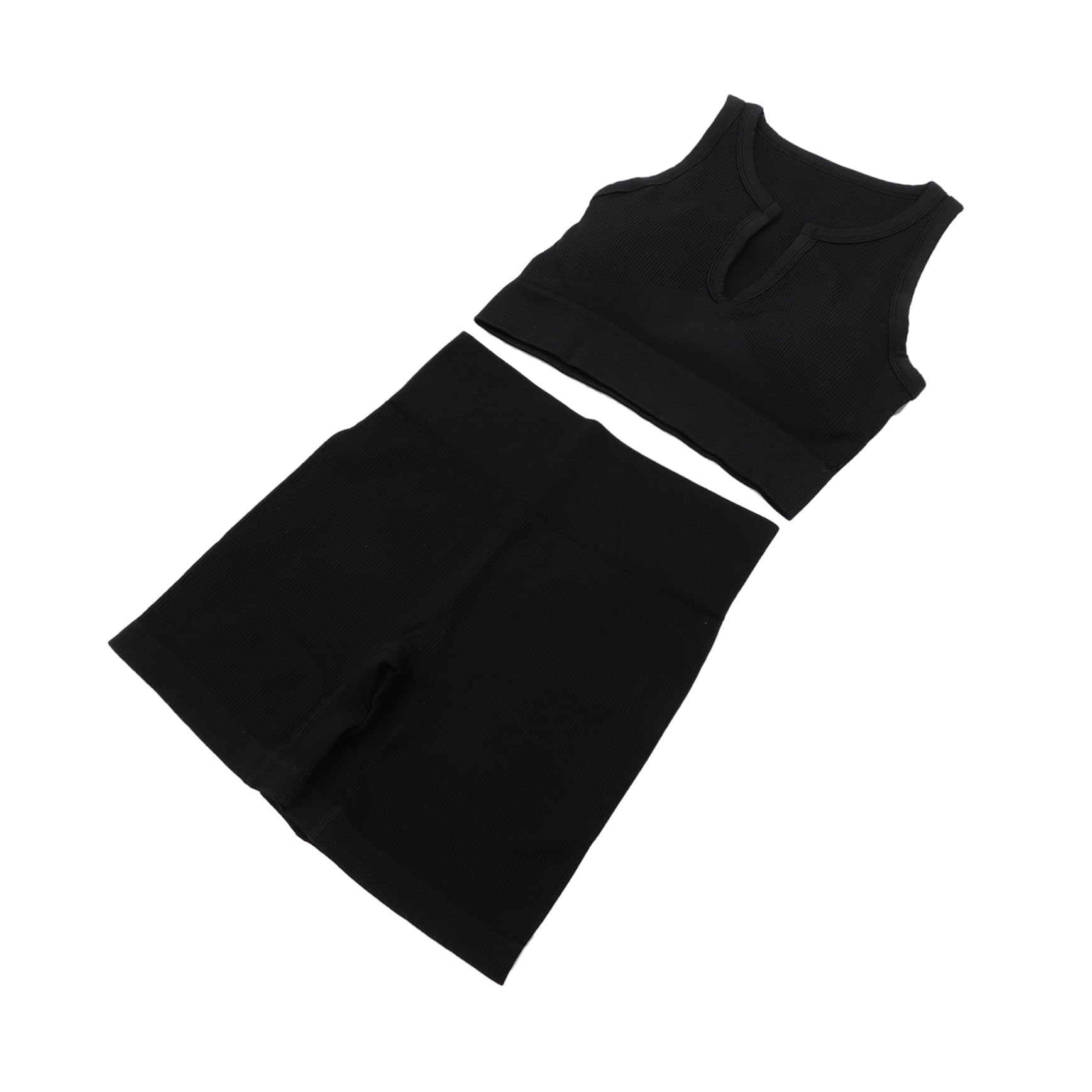 FRCOLOR 1Set High Waisted Yoga Activewear for Women Comfortable Sleeveless Vest Leggings Breathable Workout Outfits for Running Gym