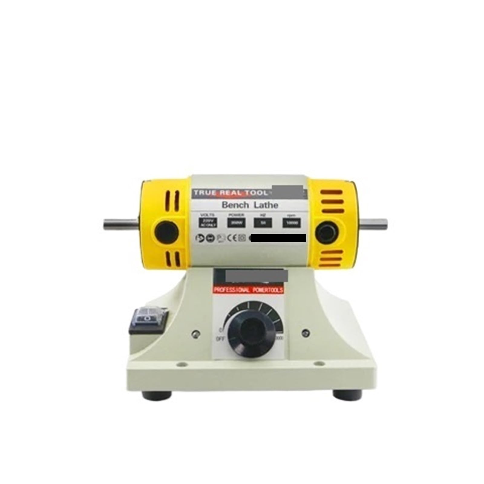350W Stone Polishing Machine DIY Woodworking Jade Jewelry Bench Lathe Machine Grinding Machine Jade Cutting Machine(Only machine)