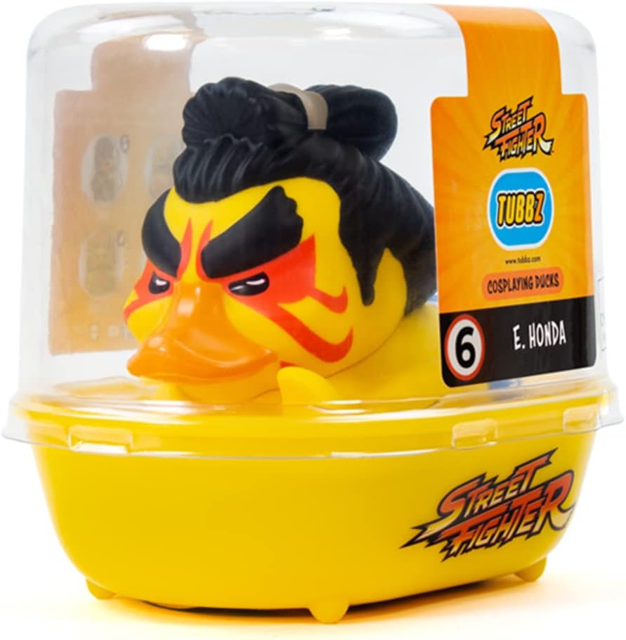TUBBZ E. Honda Collectible Vinyl Rubber Duck Figure – Official Street Fighter Merchandise – Action PC & Video Games