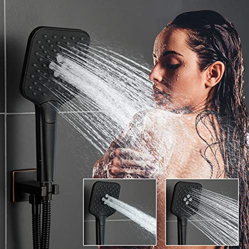 Himk Shower System, Wall Mounted Shower Faucet Set For Bathroom With High Pressure 10" Rain Shower Head And 3-Setting Handheld Shower Head Set (Pressure Balance Shower Valve Include),Oil Rubbed Bronze #TOP3