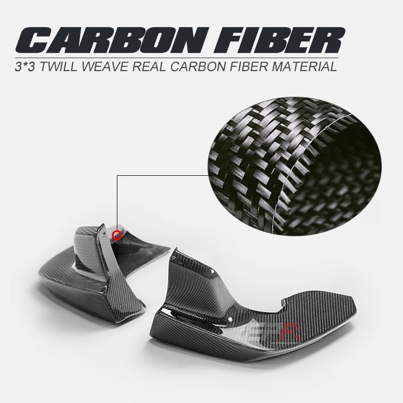 For Suzuki Swift ZC33S MS Type Carbon Fiber Rear Bumper Spat Corner Cover