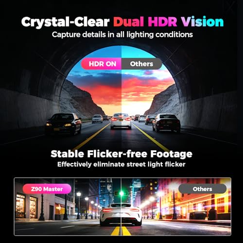 Image of DDPAI 4K 3-Channel Dash Cam,Dashcam for Cars with 128G eMMC+CPL,Front & Rear & Inside(2160P+2160P+1080P),Dual STARVIS 2 Sensors IMX678 + IMX678,AI ISP Night Vision,ADAS, WiFi 6, 4G LTE,Z90 Master 3CH