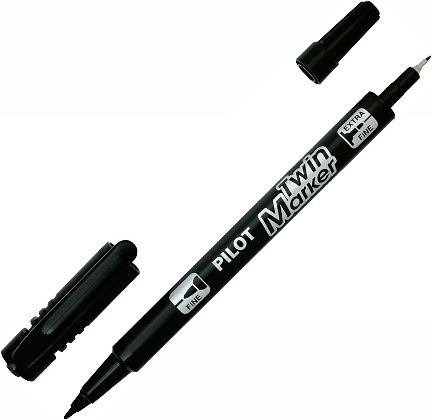 Twin Marker Begreen Permanent Black 2 Bullet Tips Fine and Medium